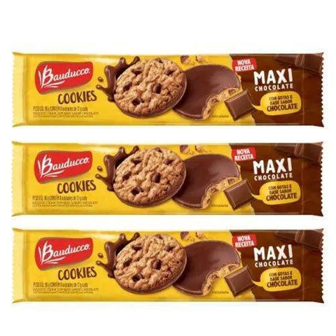 Cookies Maxi Bauducco 3 x 96g - MEUBRASILONLINE