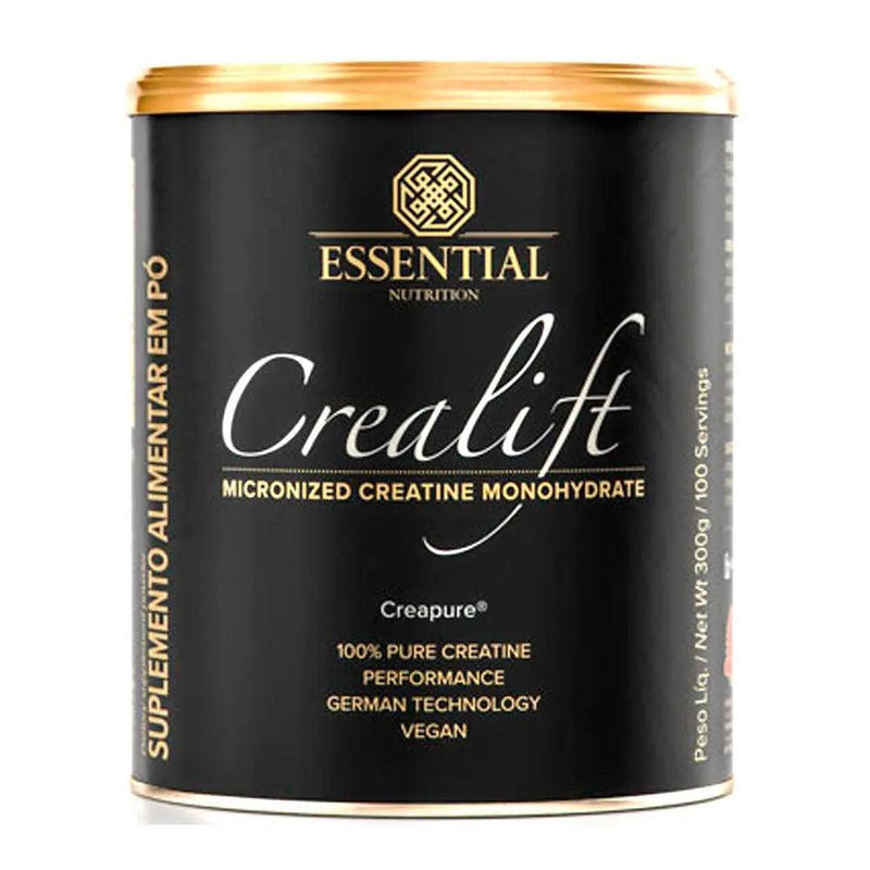 Creatina Monohidratada e Micronizada Crealift Essential Nutrition Lata 300g - Meu Brasil On Line