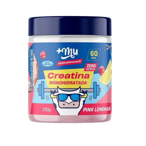 Creatina Monohidratada Pink Lemonade +Mu 210g - MEUBRASILONLINE