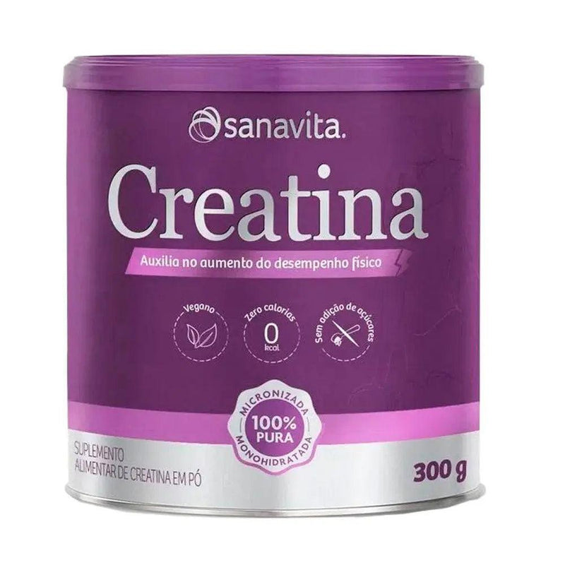 Creatina Monohidratada Sanavita 300g - Meu Brasil On Line