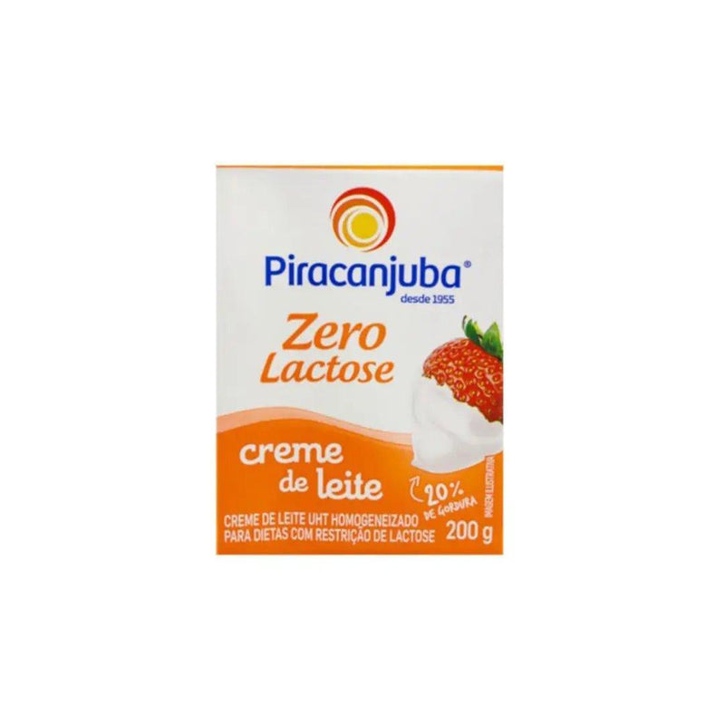 Creme De Leite Zero Lactose Piracanjuba 200g - Meu Brasil On Line