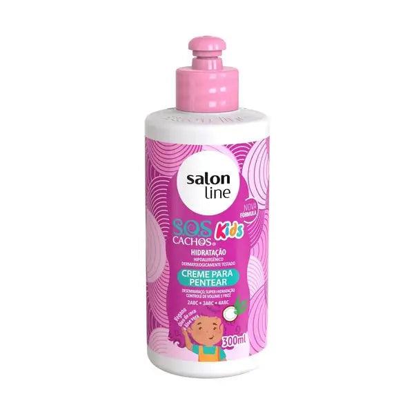 Creme de Pentear S.O.S Cachos Kids Salon Line 300ml - Meu Brasil On Line