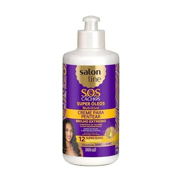 Creme de Pentear SOS Cachos Mix Óleos Nutritivos Salon Line 300ml - Meu Brasil On Line