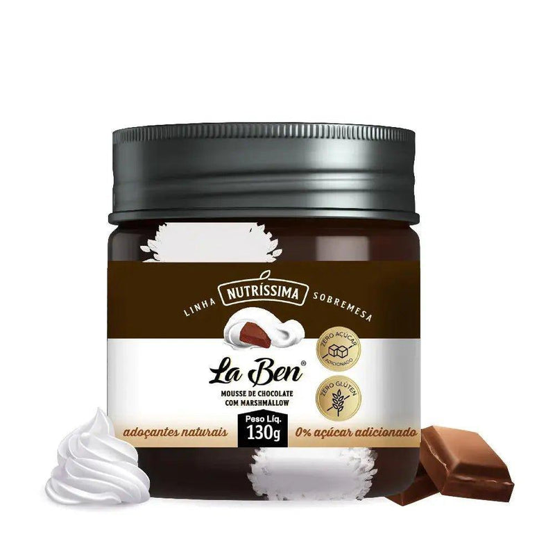 Creme Neutríssima La Ben 130G Mousse de Chocolate com Marshmallow - MEUBRASILONLINE