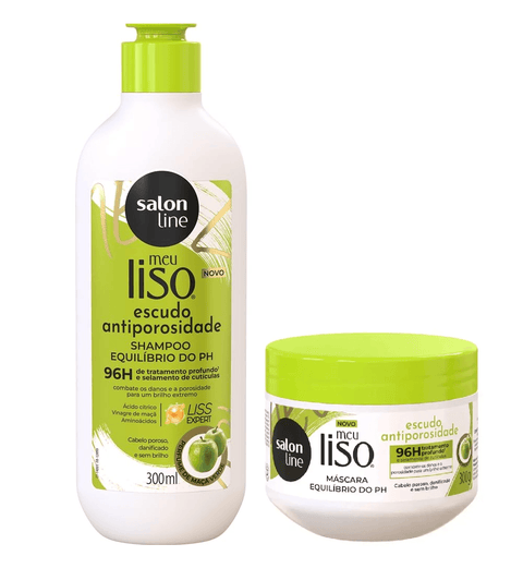 Kit Salon Line Shampoo 300ml+ Máscara 300g Equilibrio do PH