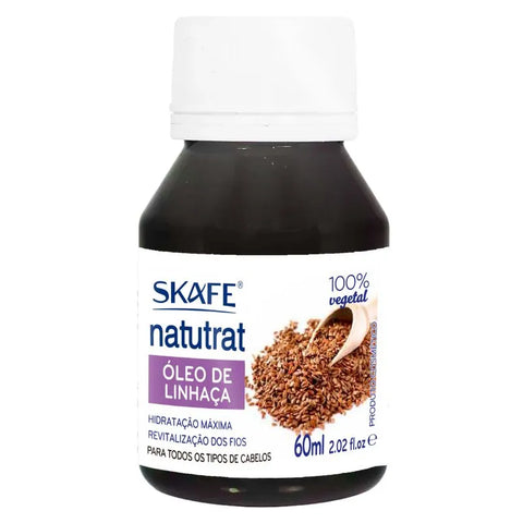 Óleo De Linhaça 100% Vegetal Skafe Natutrat 60ml