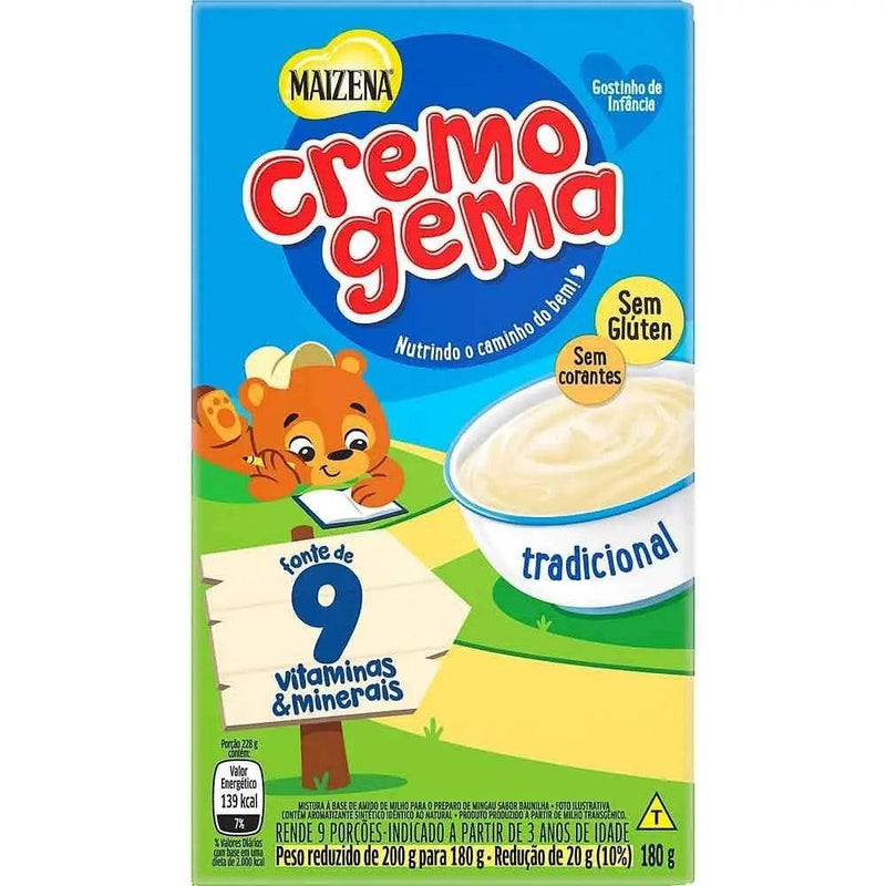 Cremogema Mingau Tradicional Maizena 180g - Meu Brasil On Line