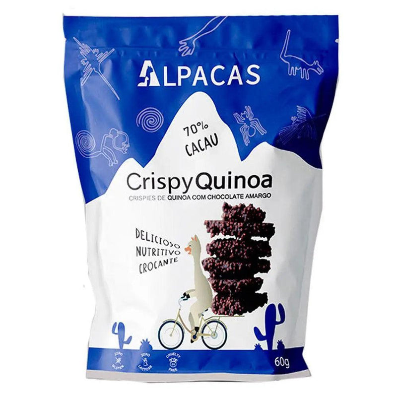 Crispy Quinoa 70% Cacau Alpacas 60g - Meu Brasil On Line