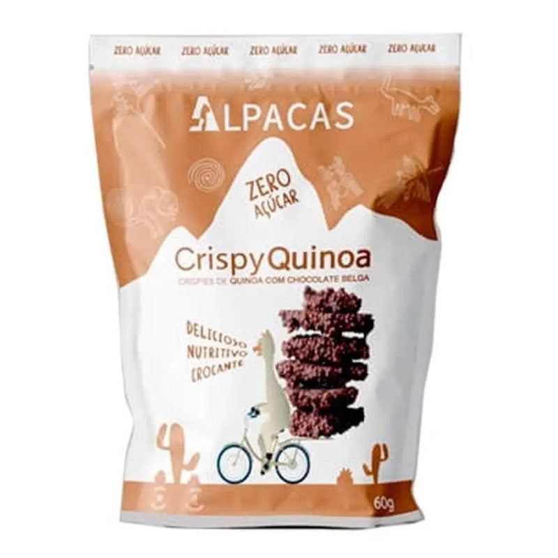 Crispy Quinoa Chocolate Belga Zero Alpacas 60g - Meu Brasil On Line