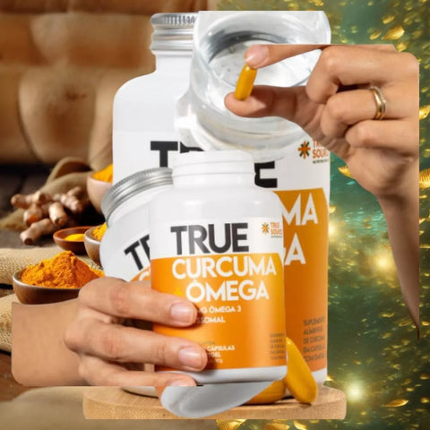True Curcuma + Ômega True Source 120 Caps  90g