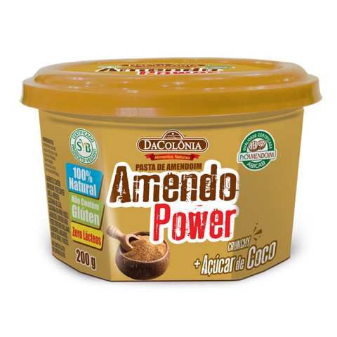Amendopower Crunchy C/ Acucar De Coco DaColônia 200g