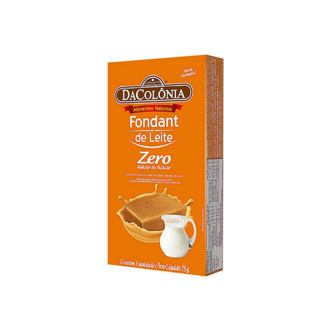 FONDANT DE LEITE ZERO 75G - DACOLÔNIA