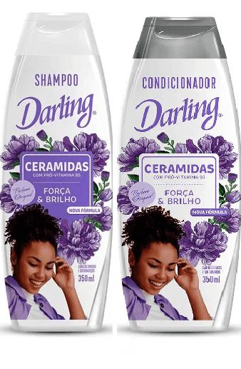 Darling Shampoo e Condicionador Ceramidas Força e brilho 350ML - MEUBRASILONLINE