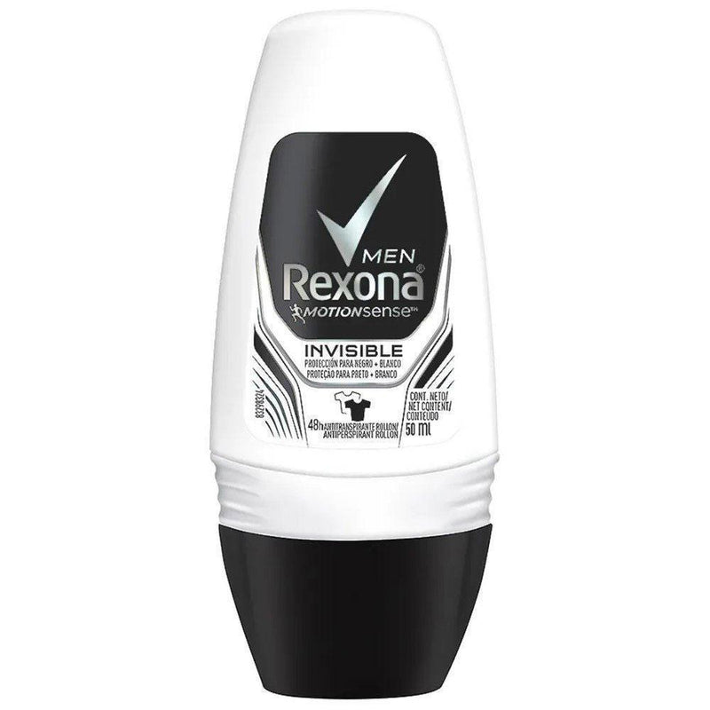 Desodorante Rolon Men Invisible Rexona 50ml - MEUBRASILONLINE