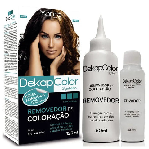 Kit Yamá Dekapcolor System Removedor de Coloração 120ml