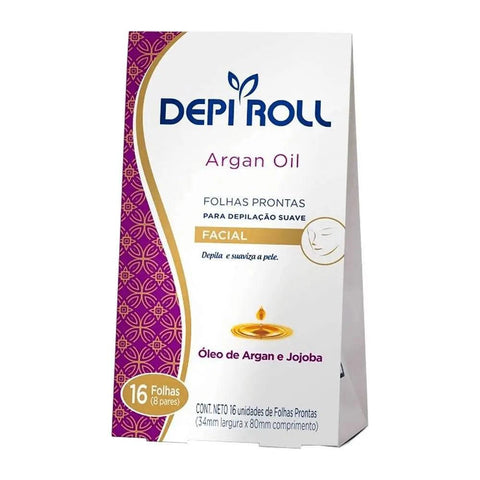 DEPI ROLL FOLHAS 16UN FACIAL ARGAN - MEUBRASILONLINE