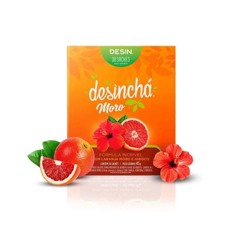 Desinchá Moro: Laranja Moro e Hibisco (30 sachês) 45 Gr. - Meu Brasil On Line