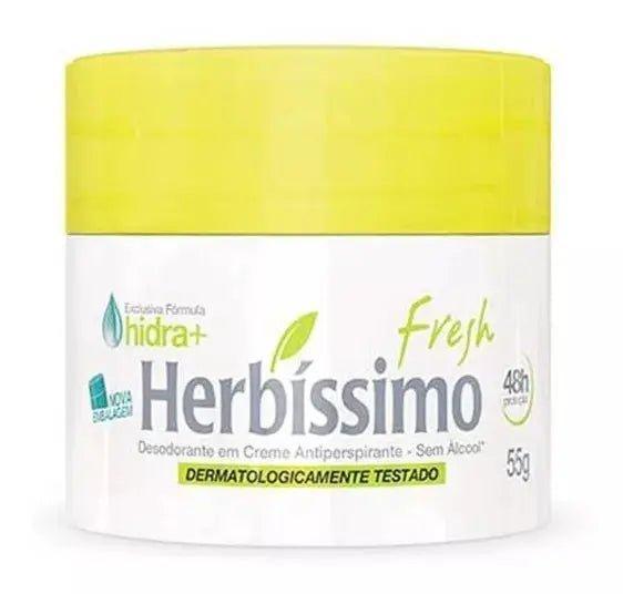 Desodorante em creme Herbíssimo Fresh 55G - MEUBRASILONLINE