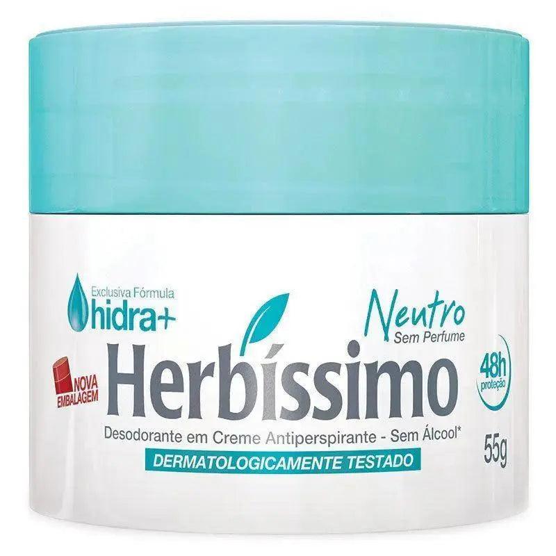 Desodorante em creme Herbíssimo Neutro 55g - Meu Brasil On Line