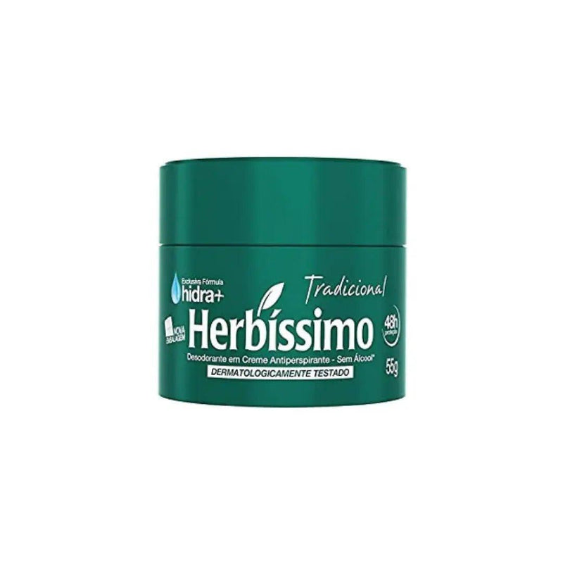 Desodorante Em Creme Herbissimo Tradicional 55g - MEUBRASILONLINE