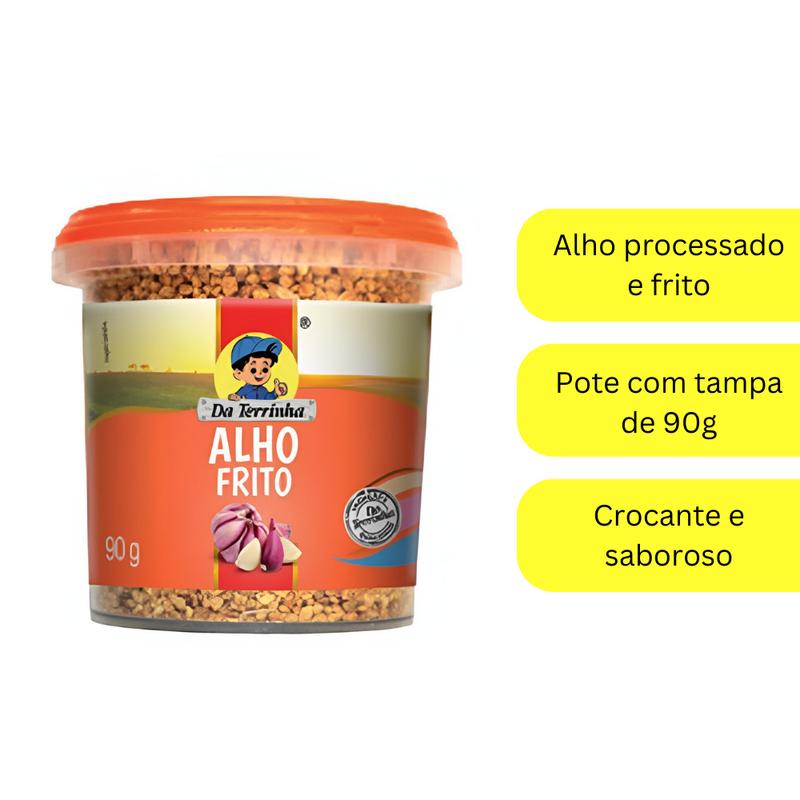 ALHO FRITO GRANULADO DA TERRINHA POTE 90G