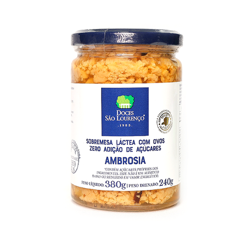 Ambrosia Zero Açúcar São Lourenço 380g