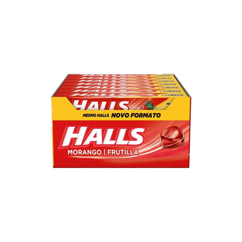 Drops Halls Morango Caixa 21 x 28g - Meu Brasil On Line