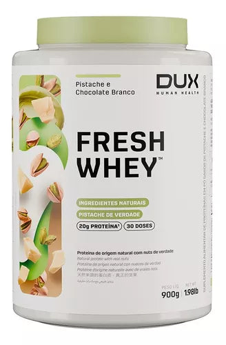 Dux Nutrition Freshwhey Pistache E Chocolate Branco – Pote 900g
