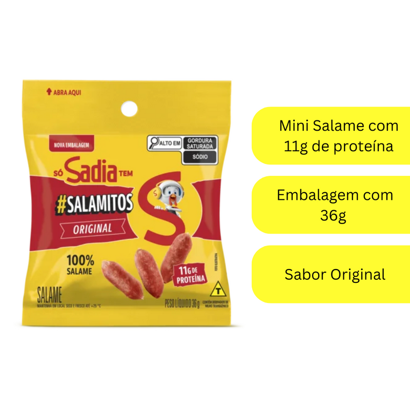 Snack Salamitos Tradicional Sadia 36g