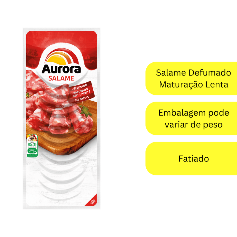 Salame Fatiado Aurora 100g