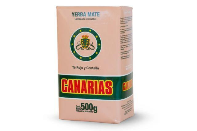 Erva Mate Canarias - Chá Vermelho e Centella - Meu Brasil On Line