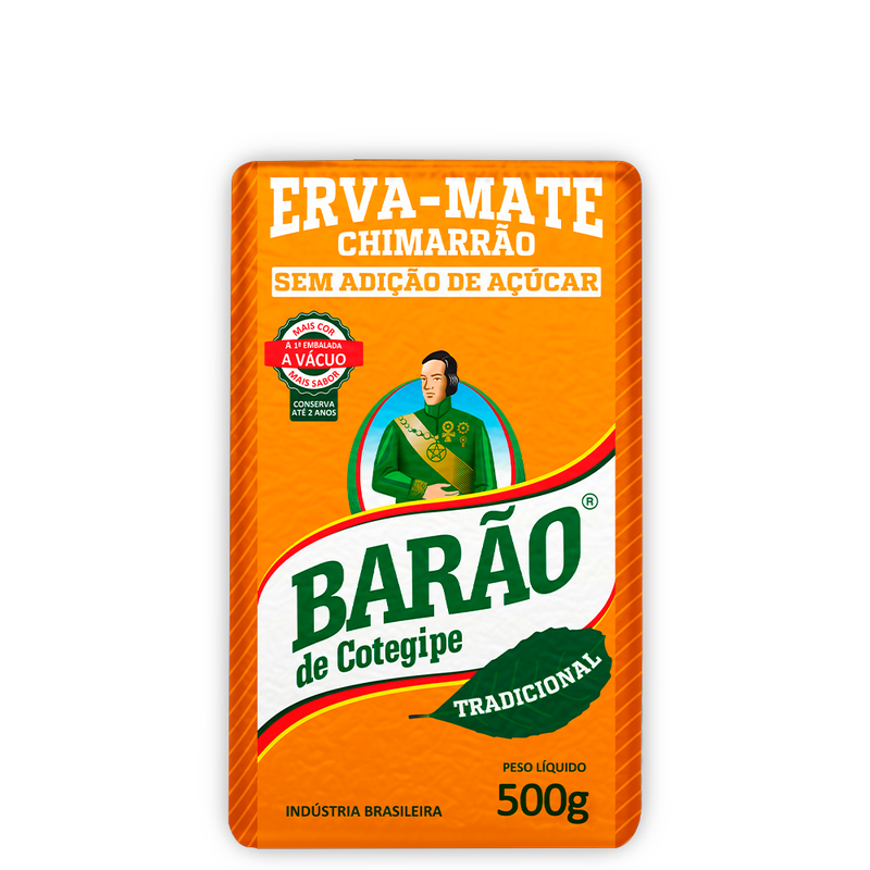 ERVA MATE BARÃO TRADICIONAL A VÁCUO 500gr