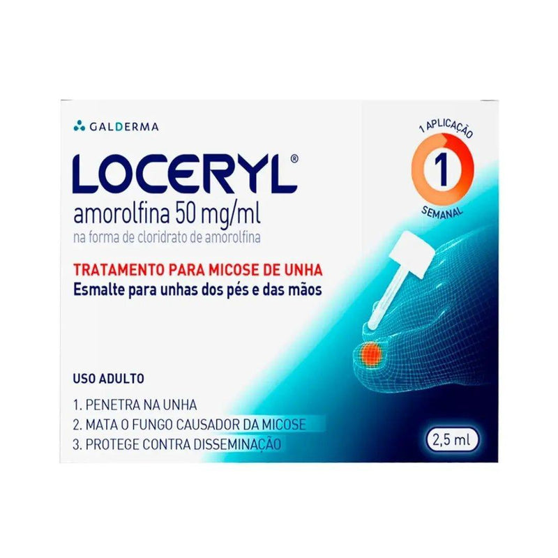 Esmalte Antimicótico Loceryl 2,5Ml - MEUBRASILONLINE