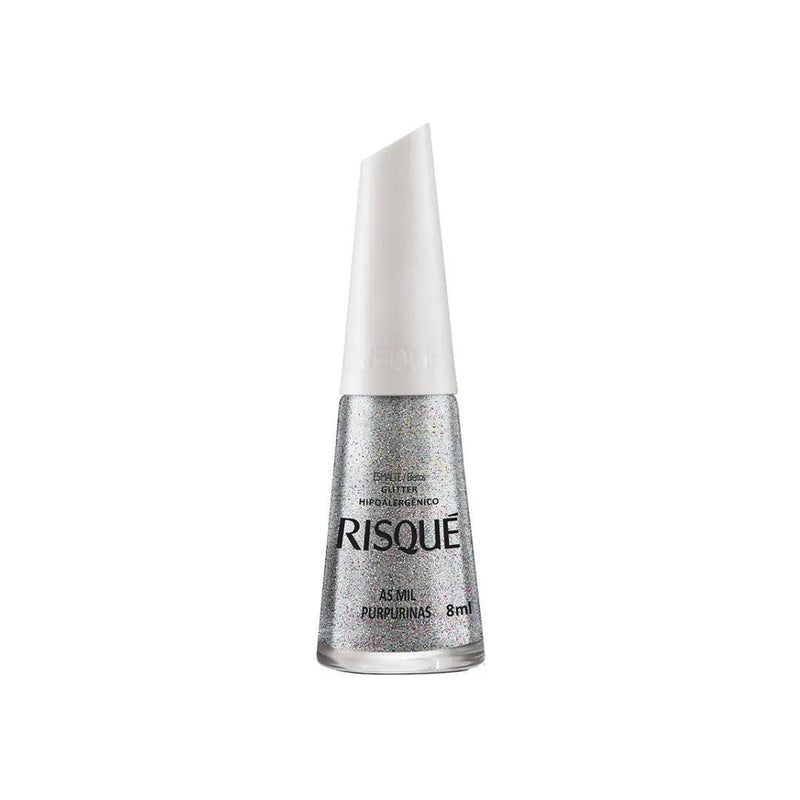 Esmalte Risqué As Mil Purpurinas 8 Ml - MEUBRASILONLINE