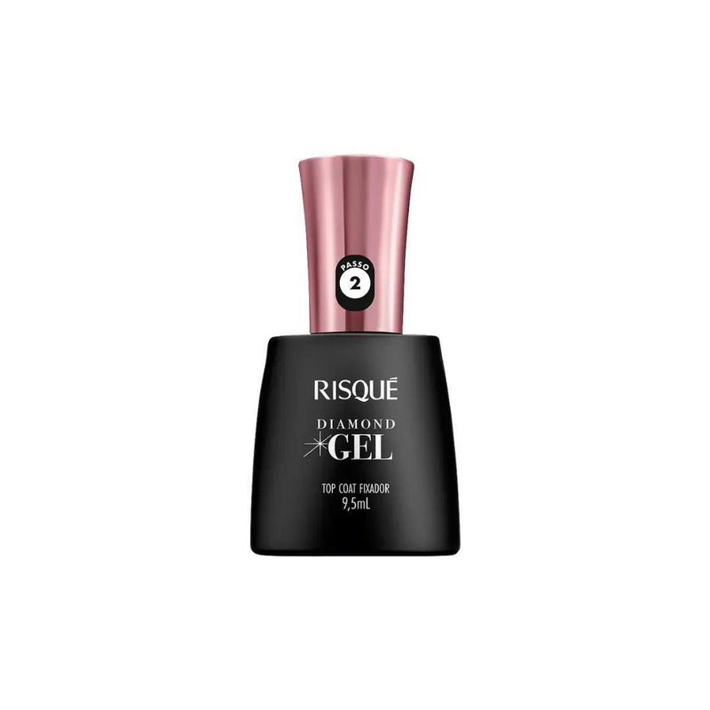 Esmalte Risqué Diamond Gel Top Coat Fixador 9,5 Ml - MEUBRASILONLINE