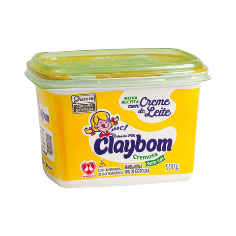 Claybom Creamy Unsalted Margarine Tub 500g