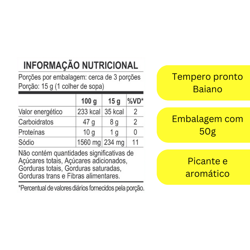 TEMPERO BAIANO PO DA TERRINHA 50G - SÓ SHOPIFY