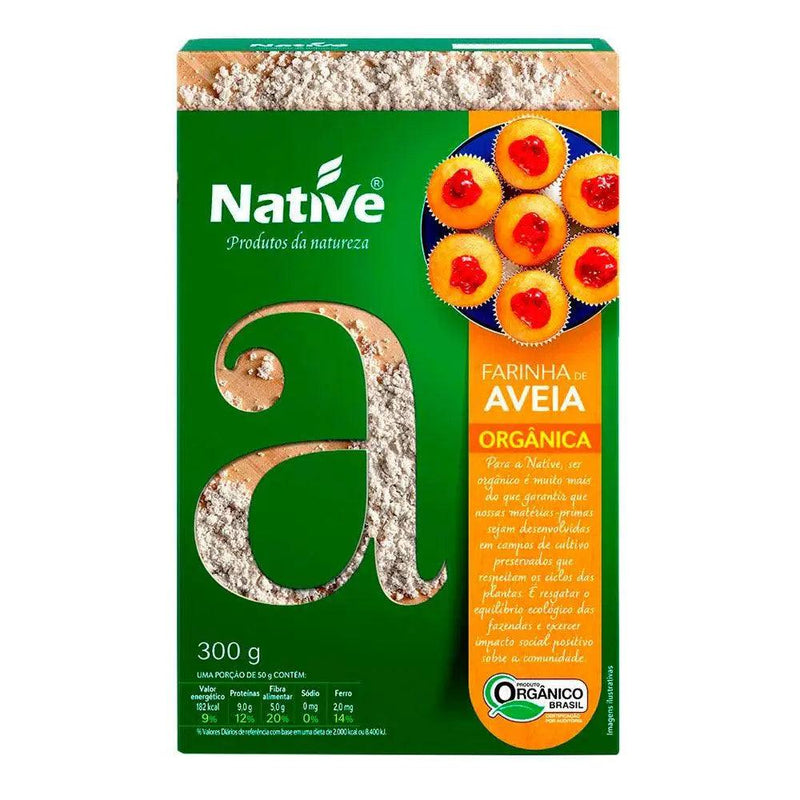 Farinha de Aveia Orgânica Native 300g - MEUBRASILONLINE