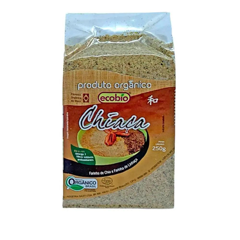 Farinha de Chia e Linhaça Chiaça Orgânico Ecobio 250g - MEUBRASILONLINE