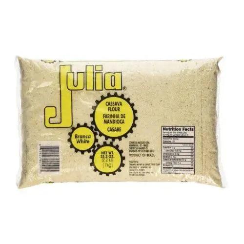 Farinha de Mandioca Branca Julia 1Kg - MEUBRASILONLINE