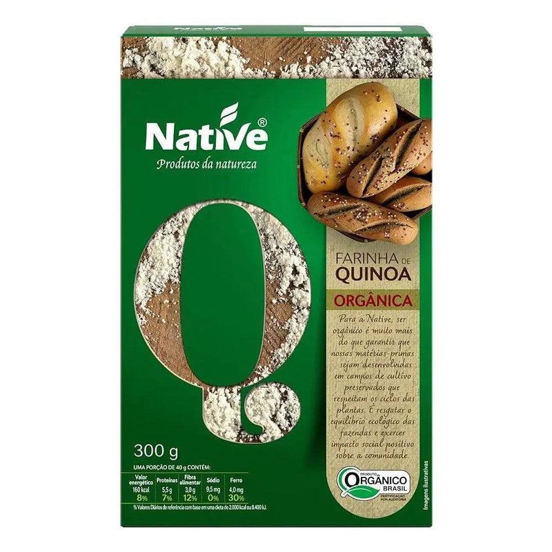 Farinha de Quinoa Orgânica Native 300g - Meu Brasil On Line