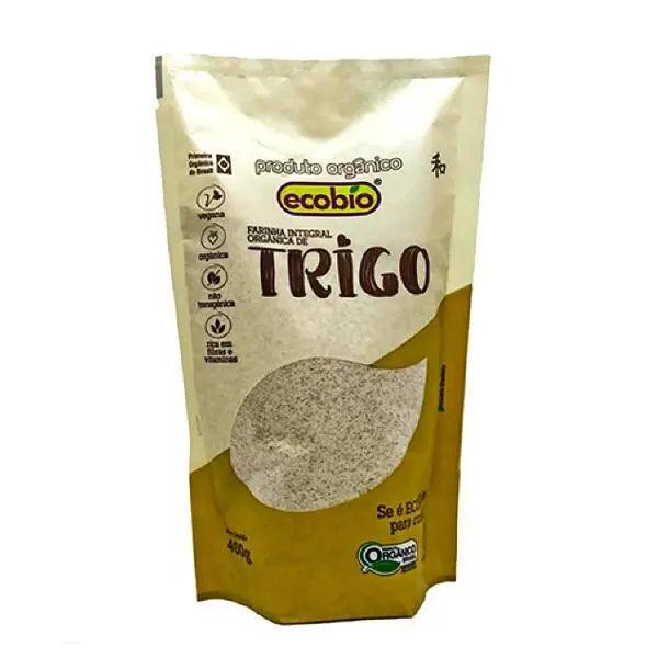 Farinha de Trigo Integral Orgânica Ecobio 400g - MEUBRASILONLINE