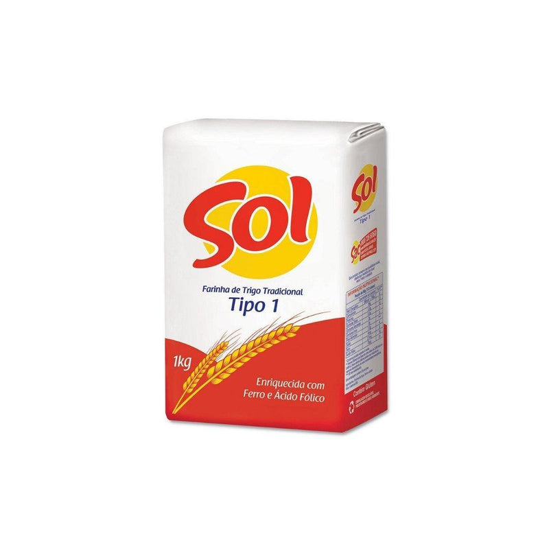 Farinha De Trigo Tipo 1 Tradicional Sol 1 Kg. - Meu Brasil On Line