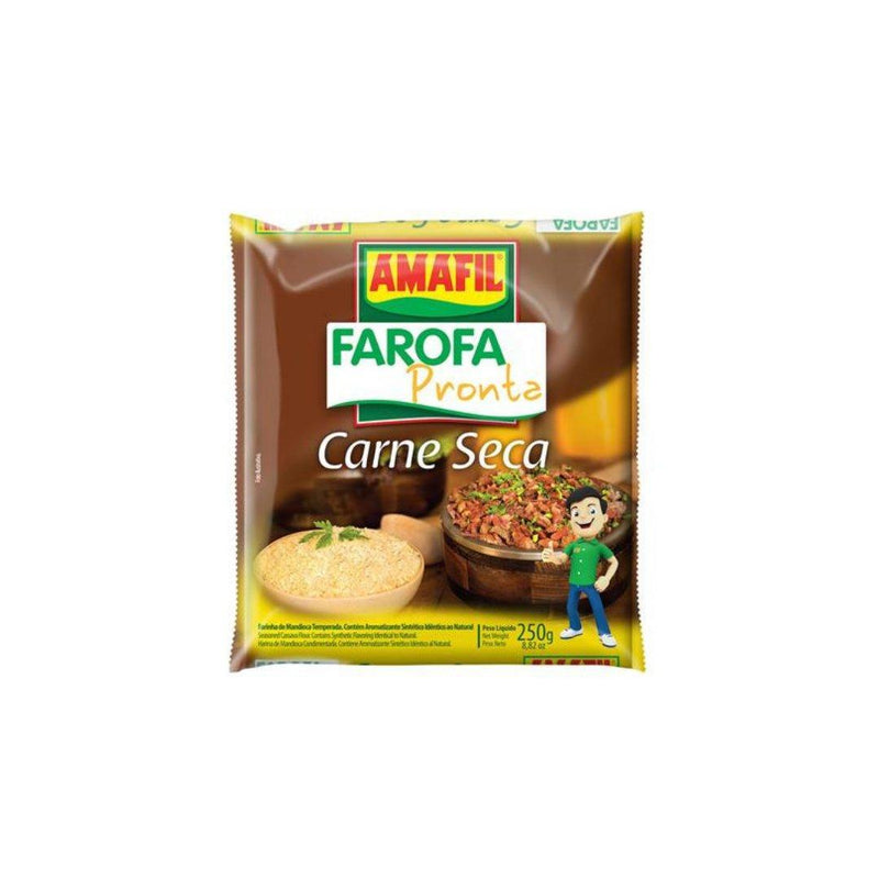 Farofa Mandioca Carne Seca Amafil 250g - Meu Brasil On Line