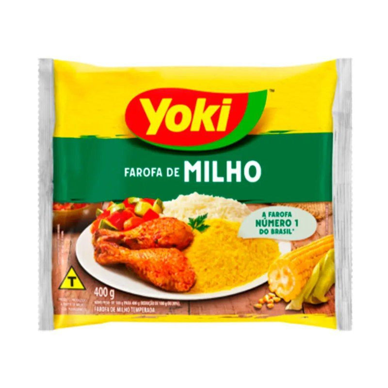 FAROFA TRADICIONAL MILHO YOKI 400G - MEUBRASILONLINE