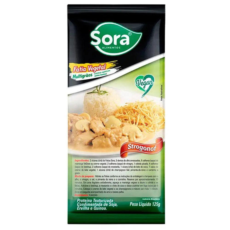 Fatia de Proteína Vegetal Branca Sora 125g - MEUBRASILONLINE