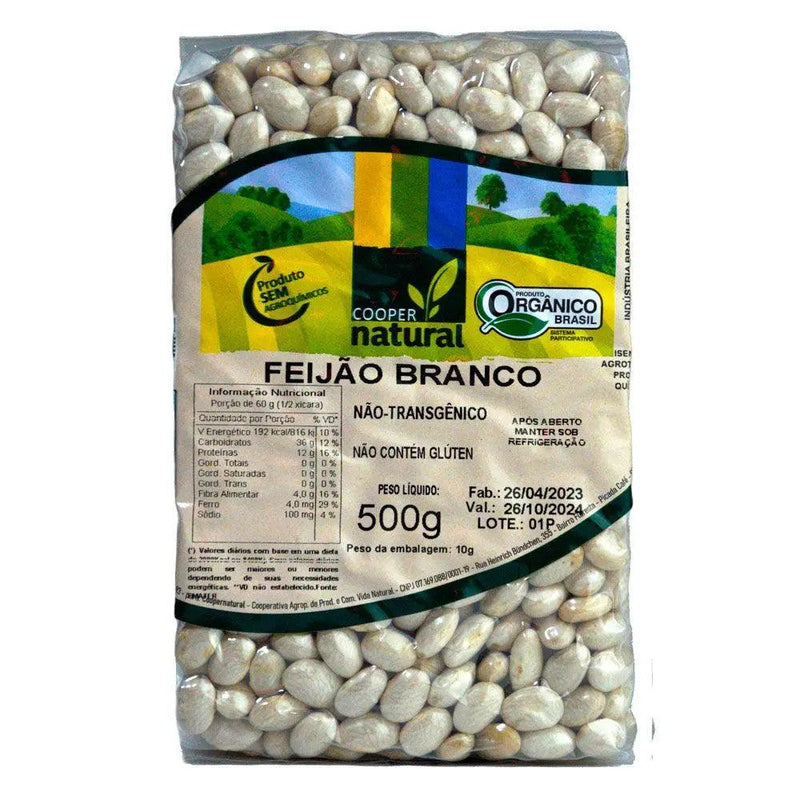 Feijão Branco Orgânico Coopernatural 500g - Meu Brasil On Line