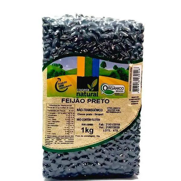 Feijão Preto Orgânico Coopernatural 1kg - Meu Brasil On Line