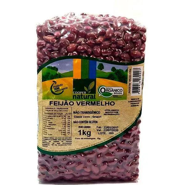 Feijão Vermelho Orgânico Coopernatural 1kg - Meu Brasil On Line