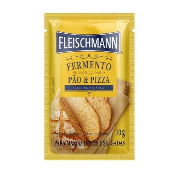 Fermento Biologico Pao de Pizza Fleischmann 10g - Meu Brasil On Line